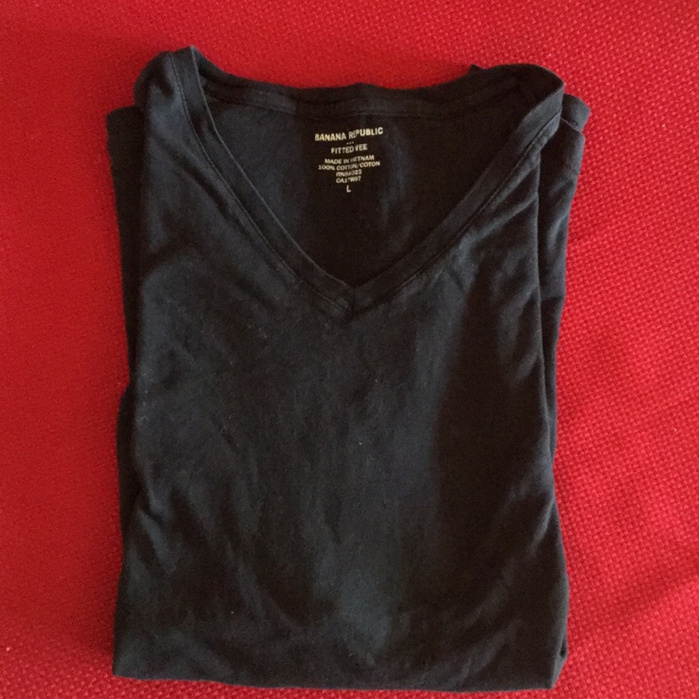 Black Banana Republic Fitted Vee